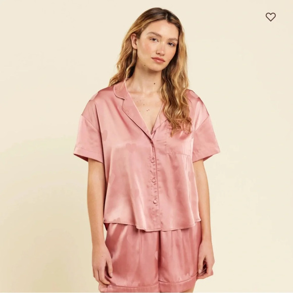 nuuds Other - NWT nuuds Heart Pajama Set - Dusty Rose Size S